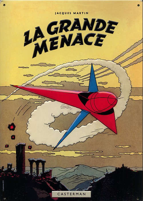 PLAQUE EMAILLE LEFRANC GRANDE MENACE 04/2012