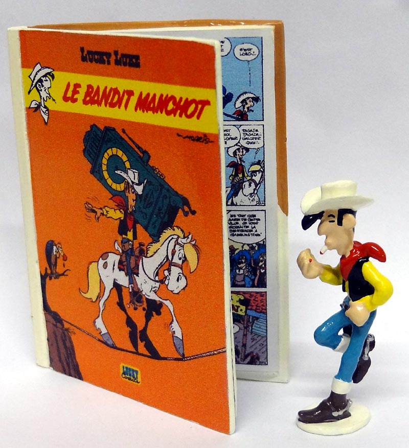 Figurine métal Lucky Luke Le bandit manchot (Pixi)