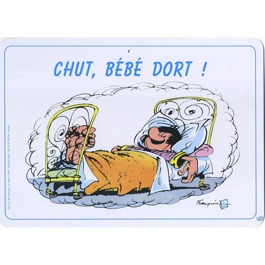 Pancarte déco. Chut bébé dort.
