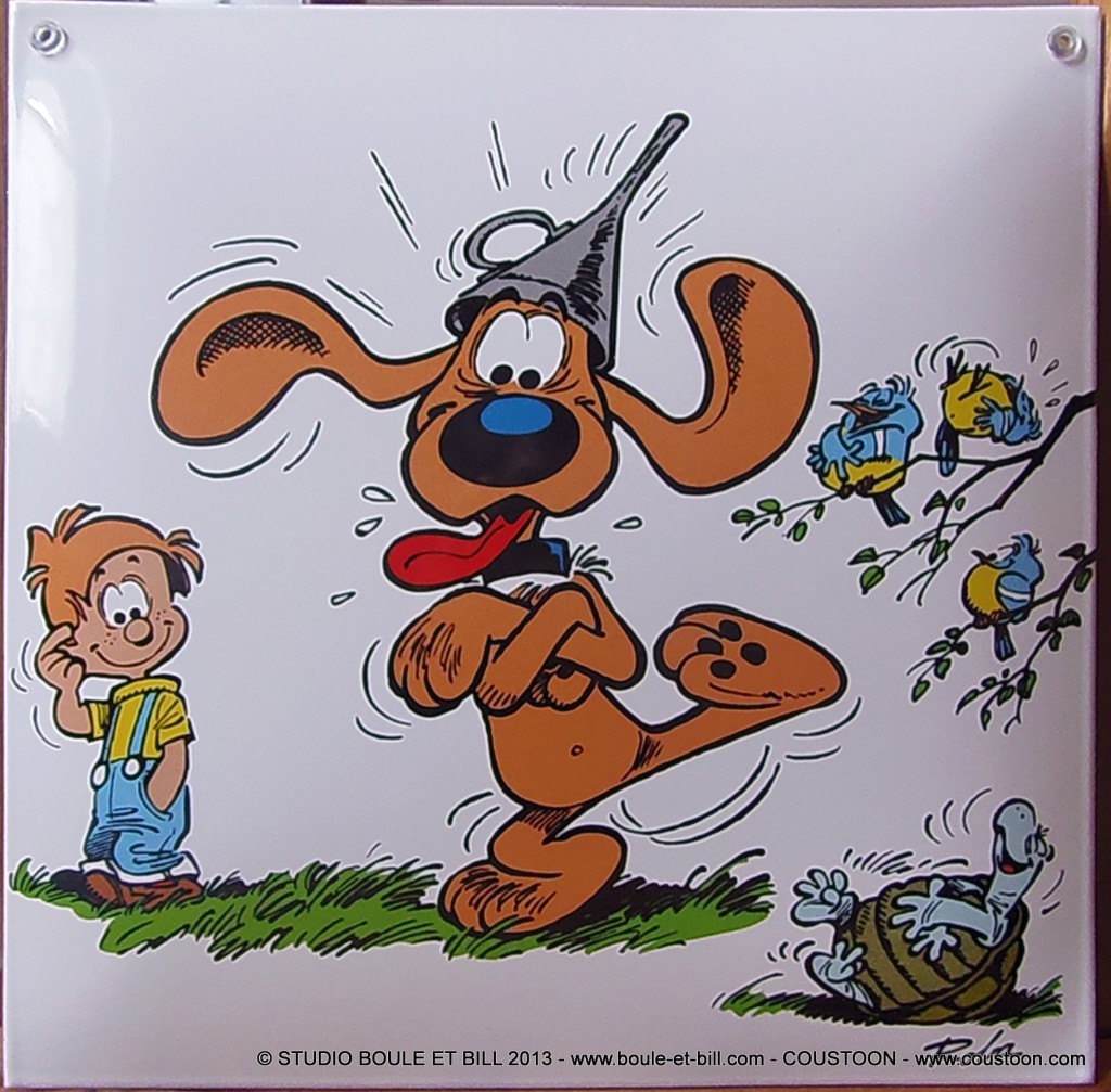 Plaque émaillée "Bill est maboul"