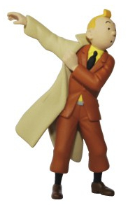 Figurine PVC Tintin - Tintin met son trench