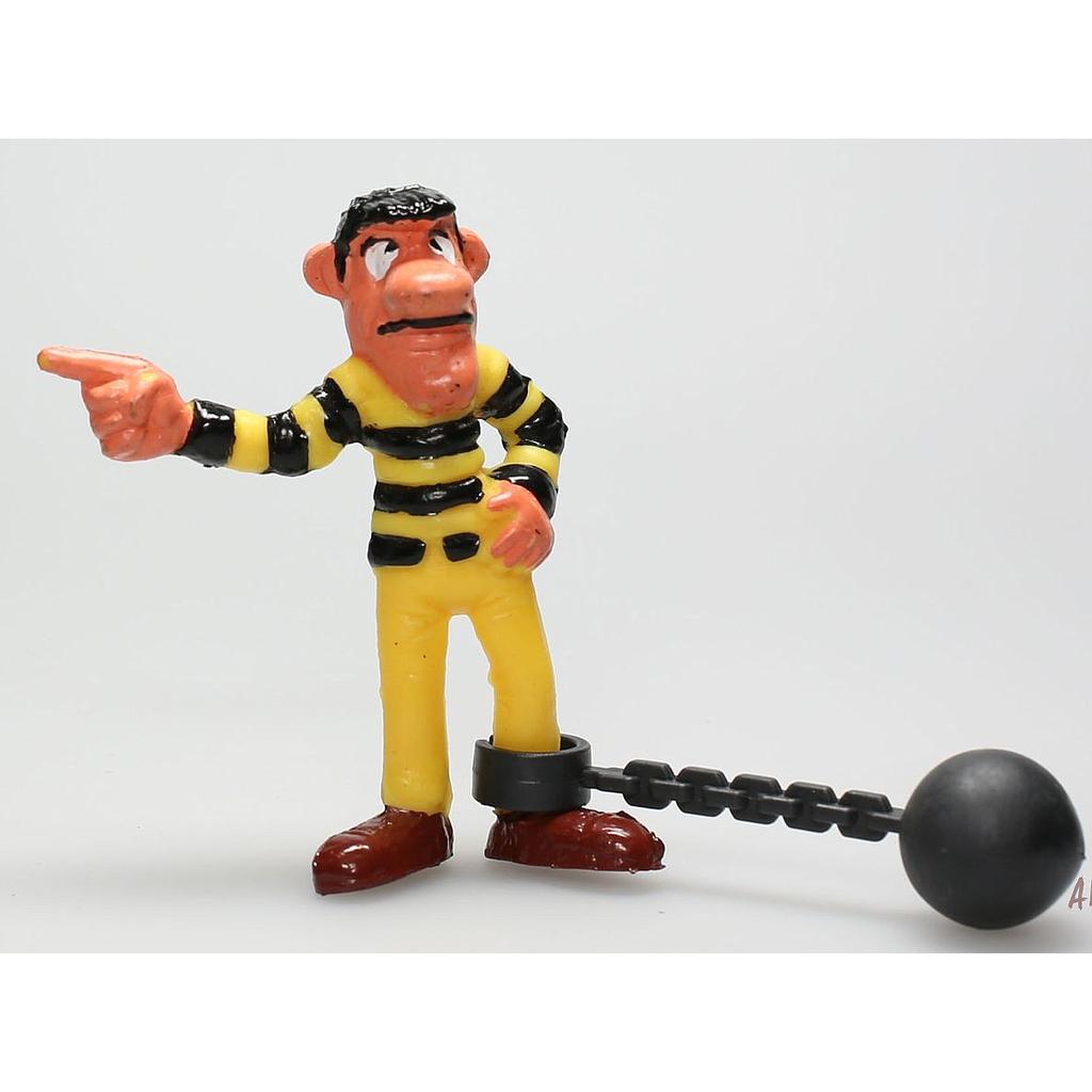 Figurine PVC Lucky Luke - Jack Dalton doigt pointé + boulet