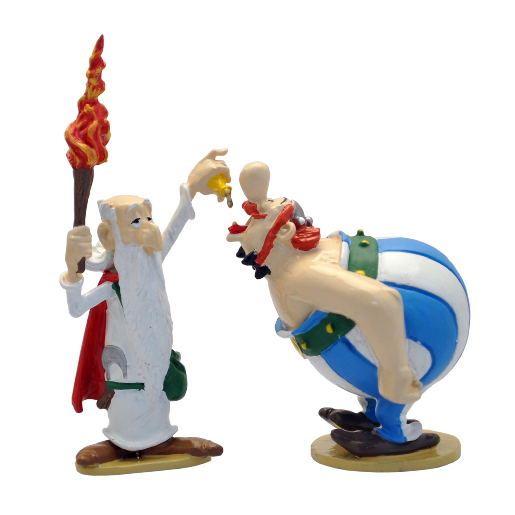 Figurine métal Astérix - Obélix 1,2,3 gouttes (Pixi)