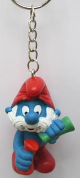Figurine porte-clé PVC Les Schtroumpfs - Grand Schtroumpf Porte-clé
