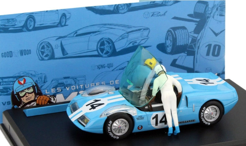 Voiture 1/43è Michel Vaillant Vaillante Sport-Proto + Diorama