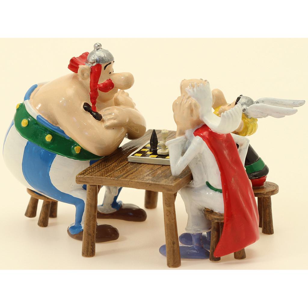 Figurine métal Astérix - La partie d'échecs (Pixi)
