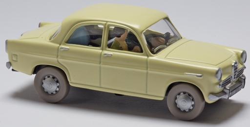 Voiture Tintin 1/43è #052 – L'Alpha Romeo Giulietta berlina des journalistes "Les bijoux de La Castafiore" (1960)