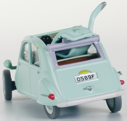 Voiture Tintin 1/43è #033 - La Citroën 2CV emboutie des Dupondt "Les bijoux de La Castafiore" (1954)