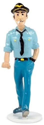 Figurine métal Tintin - Carte de voeux 1972 - Paolo Colombani