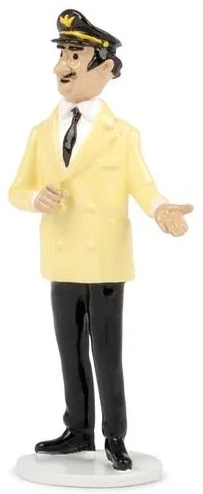 Figurine métal Tintin - Carte de voeux 1972 - Gino