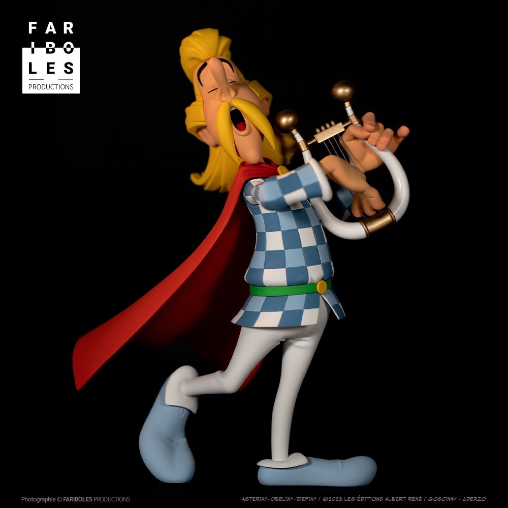 Figurine résine Astérix - Assurancetourix (Fariboles)