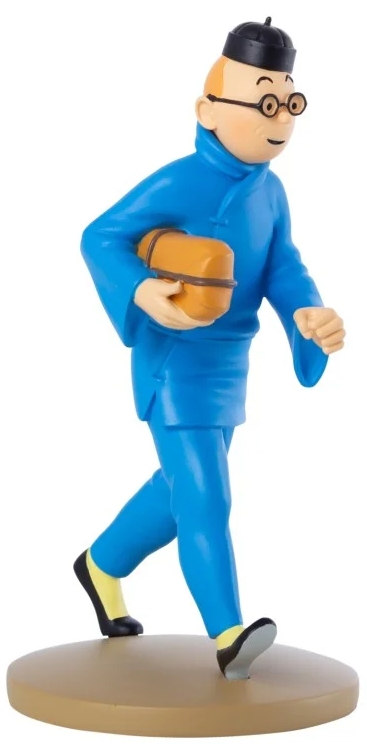 Figurine résine Tintin - #115 - Tintin habillé en chinois transporte un paquet