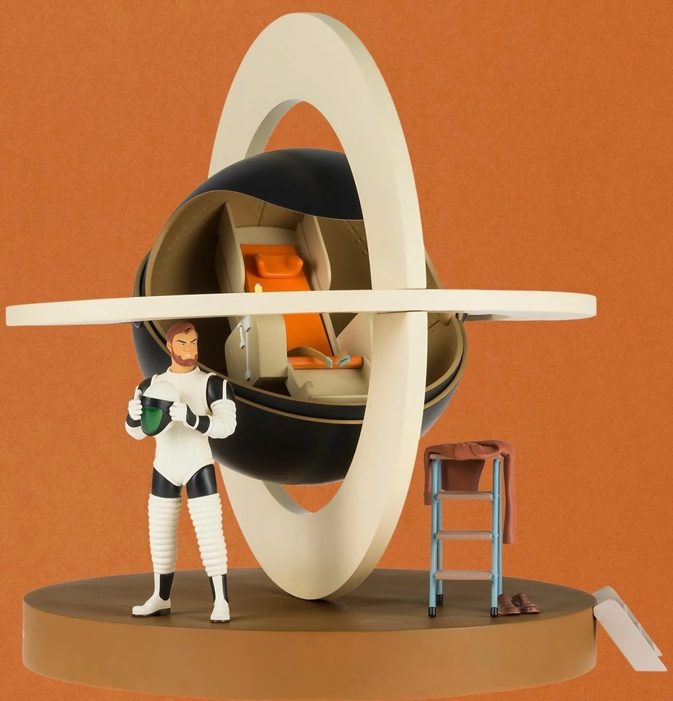 Figurine résine Blake & Mortimer - Le chronoscaphe - Mortimer en combinaison blanche