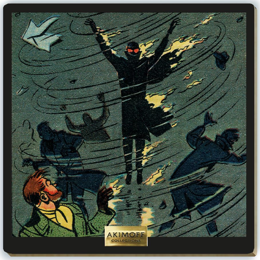 Tableau en bois Blake & Mortimer - T06 La marque jaune - Une bourrasque s'élève