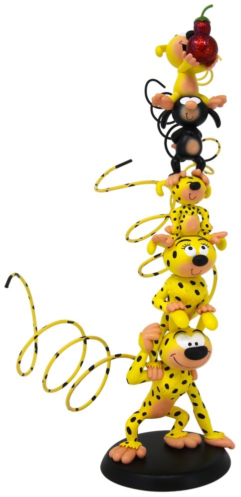 Figurine résine Marsupilami colonne