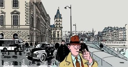 Poster Tardi - Nestor Burma dans le 01er arrdt (50x100)