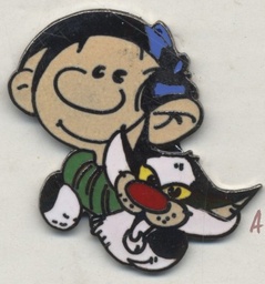 Gaston et son chat tête