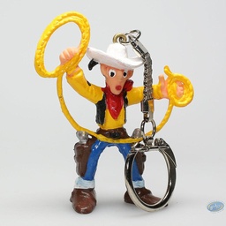 Figurine porte-clé PVC Lucky Luke - Lucky Luke au lasso