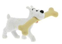 Figurine PVC Tintin - Milou promène son os