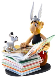 Figurine résine Astérix - Collectoys - Astérix et la pile de livres