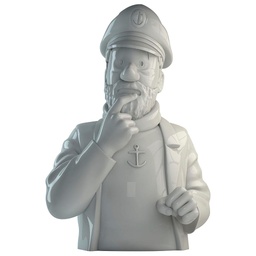 Figurine porcelaine Tintin - Buste Capitaine Haddock brillant