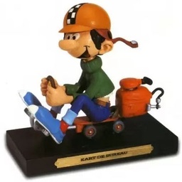 Figurine résine Gaston - Les inventions #05 - Kart de bureau