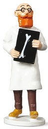 Figurine métal Tintin - Carte de voeux 1972 - Docteur Rotule