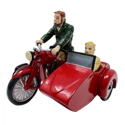 Figurine métal Blake & Mortimer Origine - Le Side-car rouge (Pixi)