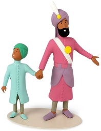 Figurine résine Tintin - Le musée imaginaire - Le maharadjah et son fils